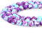 Purple-Blue Imperial Jasper Beads 48pcs 8mm Stone Beading Loose Gemstones Hole Size 1mm DIY Smooth Bead for Bracelet Necklace Earrings Jewelry Mak...