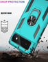 IKAZZ Suitable for Google Pixel 6 Case,Military Grade Shockproof Heavy Duty Protective Phone Case Pass 16ft Drop Test with Magnetic Kickstand Car ...