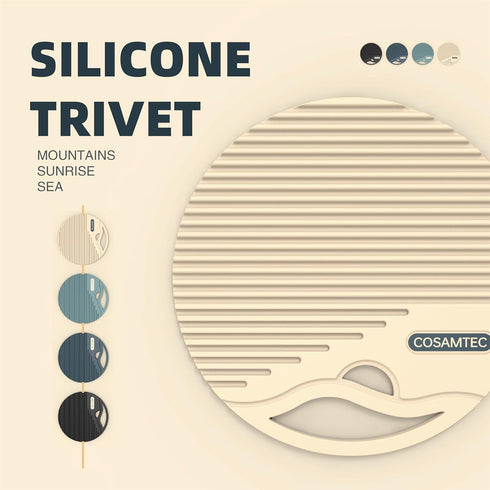 Silicone Trivets for Hot Dishes Heat Resistant Trivets for Hot Pots & Pans Multipurpose & Versatile Hot Pads for Kitchen & Countertop Table Coaste...