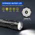 RECHOO High-Powered LED Flashlight S2000, Upgraded Powerful 2000 High Lumens Flashlights with 3 Modes, Zoomable, Water Resistant Flash Light for H...