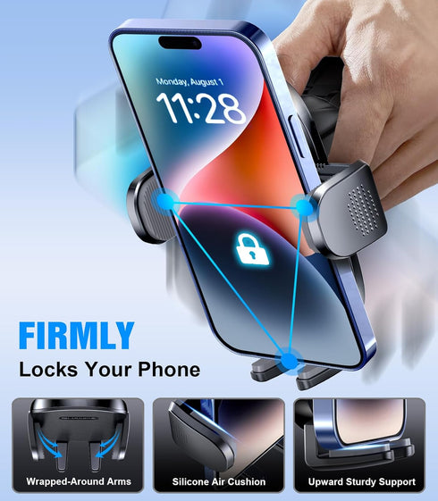 Car Phone Holder, Universal CD Slot Phone Mount, Hands Free Automobile Cell Phone Stand, 360° Adjustable Phone Mount for Car Compatible with All i...