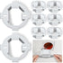 4 Pcs Round Electrical Box Extender Ceiling Box Extender 4.35 Inch x 1.5 Inch Plastic Ceiling Outlet Light Box Extender for 3.5 Inch 4 Inch Round ...
