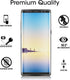 amFilm Glass Screen Protector for Samsung Galaxy Note 8, Full Screen Coverage, 3D Curved Tempered Glass, Dot Matrix with Easy Installation Tray (B...