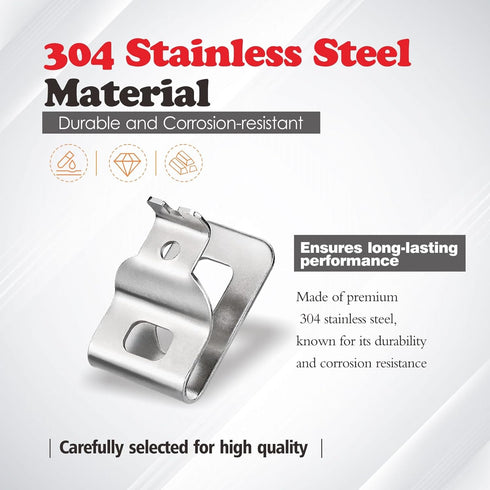 6pcs Stainless Steel Belt Clips for Dewalt 20V Power Tools, Compatible with N268241, DCD980, DCD985, DCD980L2, DCD985L2,Includes Screws and Drill ...