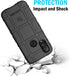 Nakedcellphone Special Ops Series Compatible with Verizon Kyocera DuraSport 5G UW Phone (C6930) Case, Tactical Armor Rugged Shield Cover [Anti-Fin...