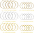 72PCS Earring Hoop Jewelry Making,URSMART Beading Hoop Earrings Finding Open Round Earring Hoops DIY Craft Supplies (30MM/40MM)...