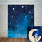 Mocsicka Starry Night Backdrops Blue Night Sky Photo Background Birthday Party Banner Supplies 5x7ft Vinyl Shining Star Newborn Baby Portrait Phot...