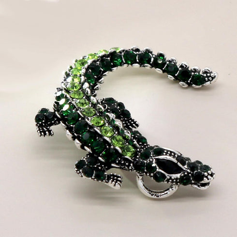 Retro Dragon Crystal Brooch Sparkling Uniquely Stylish 3D Dragon Shape Rhinestone Brooch Pin Gothic Punk Fashion Jewelry Gifts Brooches Accessorie...