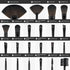 Makeup Brushes 22pcs Premium Makeup Brushes Set Complete Cosmetic Brush Collection for Foundation Blending Powder Blush Eyeshadow...