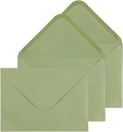 50 Pack 5x7 Envelopes,A7 Invitation envelopes V Flag 5.25 x 7 .25 for 5x7 Cards,Ideal for Invitations,Weddings,Parties,Greeting Cards,Photos(Sage ...