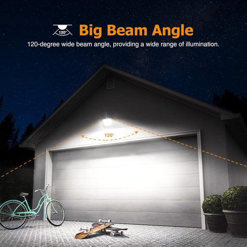 10W LED Flood Lights Outdoor, IP66 Waterproof Security Lights Fixture, 6500K Hardwired Wall Lamp, 700Lm Ultra Thin Work Light, 120° Beam Angle LED...