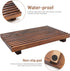 Renawe Farmhouse Bathroom Counter Tray Wood Display Pedesta Stand Kitchen Countertop Trays Decorative Wooden Riser Dish Soap Dispenser Holder for ...