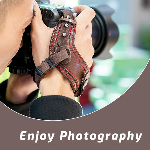 Camera Hand Strap, Secure Padded Camera Holder Wrist Strap for Canon Nikon Sony Fujifilm Olympus DSLR and Mirrorless, Camera wrist strap, Photogra...