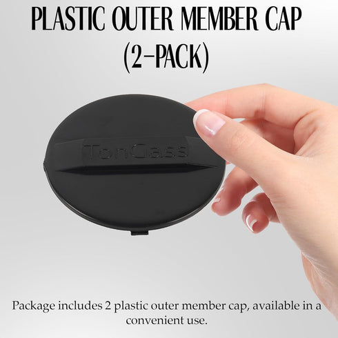 TonGass (2-Pack) Plastic Outer Member Cap 2 1/2 Inch Diameter Compatible with UFP Brake Actuators 32547 Fits A60/A70/A75/A84 Tralier Parts Accesso...