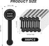 300 Pcs Handmade Food Baking Seal Stickers, Self-Adhesive Handmade Bakery Stickers, Black Long Label Cake Stickers, Stickers for Pastry Bags Lolli...