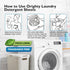 ORIGHTY Laundry Detergent Sheets, (240 Loads) 120 Sheets Fragrance Free, Eco-Friendly & Hypoallergenic Laundry Detergent Strips, Portable and Trav...