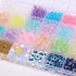 Enjoymade Transparent Color Glass Beads Bracelet Making Kit, Lovely Cute Bracelet Necklace Jewelry Making Kit, DIY Bulk Acrylic Gradient Bubble Be...