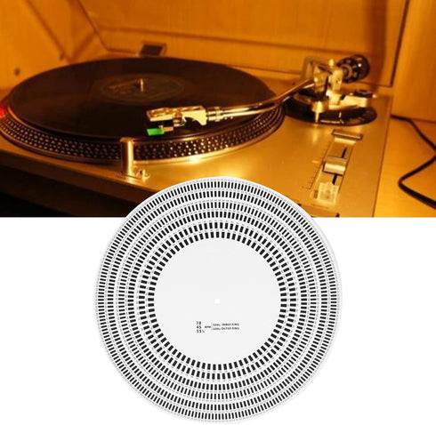 Turntable Strobe Disc, LP Stroboscope Disc Mat Rotational Speed Detection LP Turntables Calibration Disc for Record Player...