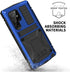 Samsung S23 Ultra Metal Bumper Silicone Case Samsung S23 Ultra Case with Stand Built-in Screen Protector Gorilla Glass Hybrid Military Shockproof ...