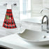 Boccsty Christmas Tree Truck Fingertip Bath Towels 2 Pcs New Year Red Black Plaid Tartan Hanging Kitchen Hand Towel Absorbent?Dish Cloths for Bath...