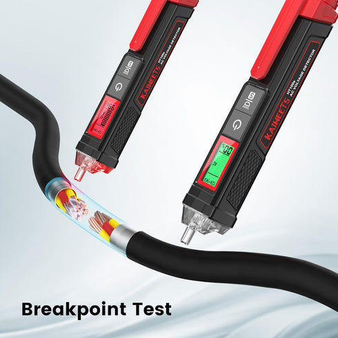 KAIWEETS Voltage Tester/Non-Contact Voltage Tester with Signal Percentage, Dual Range AC 12V/70V-1000V, Live/Null Wire Tester, Electrical Tester w...