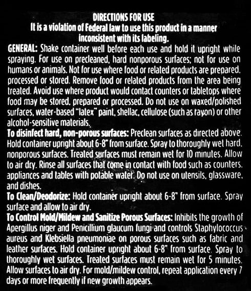 10 Seconds - Household Disinfectant Spray & Deodorizer - Great for Shoes and Gym Equipment! Superior Germ-Killing and Odor Elimination, Fights Sta...