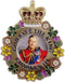 God Save the King Charles III Pin Badge Brooch Golden Design Memorabilia...