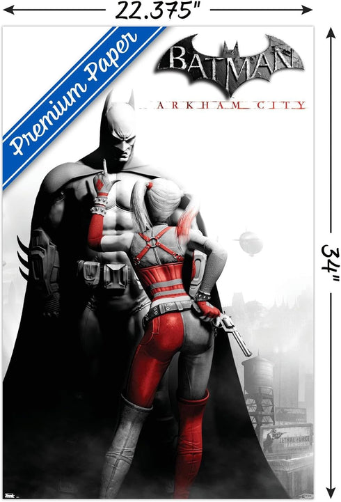 Trends International DC Comics VIdeo Game - Arkham City - Key Art Wall Poster, 22.375" x 34", Premium Unframed Version...