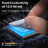 12.8 W/mK Thermal Pad, 85x45x1.0mm, Silicone Cooling Thermal Pads and Non Conductive High-Temperature Resistance with Dual Self-Adhesive Films for...