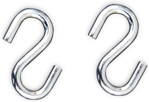 WALLNITURE Premium Quality Heavy-Duty Small S Shaped Utility Hooks Chrome Finish 3.5 Inches Pack of 2...