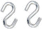 WALLNITURE Premium Quality Heavy-Duty Small S Shaped Utility Hooks Chrome Finish 3.5 Inches Pack of 2...
