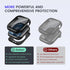 Goton 2 in 1 Privacy Waterproof Apple Watch Case for Series 9 8 7 Screen Protector 41mm, Front Anti Spy Tempered Glass Face Cover + Back Bumper fo...