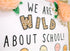 Schoolgirl Style Simply Safari We Are Wild About School Bulletin Board Set, Boho Neutral Classroom Bulletin Board Set, Sweet Leaf & Flower Decor, ...