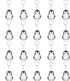 40 Pack Penguin Keychains Key Rings for Polar Arctic Winter Animals Party Favors, Polar Animals Lovers Gifts Birthday Party Favors...
