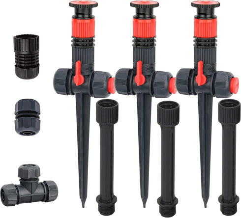 Eden 96093 Multi-Adjustable Flex Design Garden Sprinkler with Extension Set, Great for DIY Gardening Product...