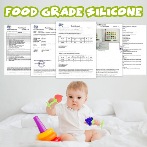 5 PCS Baby Teething Toys, Bagvhandbagro Soft Fruit Teething Toys for Babies 0-6 Months 6-12 Months, Silicone Baby Teethers Stick Freezer Safe for ...