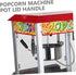 cart pot lid handle iron Popcorn knob plastic popcorn machine grip Agitator shaft Commercial popcorn maker part popcorn machine Accessories sleeve...