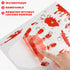 KUUQA 4 Pcs Bloody Handprint Clings Horror PVC Stickers Decals for Halloween Decorations...