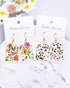 Puocaon Polymer Clay Transfer Paper - 20 Pcs Floral Water Transfer Paper for Polymer Clay, Cosmos Flower Transfer Paper for Polymer Clay Earrings,...