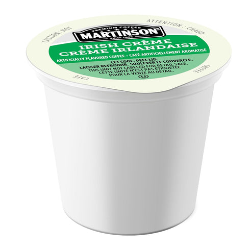 Martinson Irish Crème Flavored Coffee, Light Roast, Keurig K-Cup Brewer Compatible Pods, 24 Count (Pack of 1)...