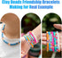Ybxjges Clay Beads Bracelet Making Kit, 3800Pcs Polymer Flat Beads for Jewelry Making Heishi Beads for Friendship Bracelet Kit with Charm Kit for ...