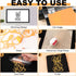 CAREGY Iron on Heat Transfer Vinyl Roll HTV (12''x5',Light Orange)...