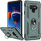 IKAZZ for Galaxy Note 9 Case,Military Grade Shockproof Heavy Duty Protective Phone Cover Pass 16ft Drop Test with Magnetic Kickstand Pine Green...