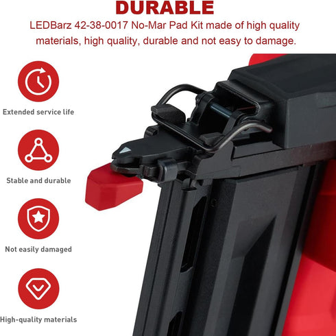 42-38-0017 No-Mar Pad Kit(Set of 15) for Nailer Tip Of Milwaukee M18 2746-00 Nose cushion no mar tip Nailer,Finish Nailer,Nail Gun....