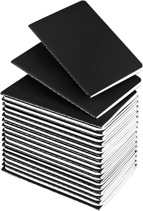 Mini Notepads Bulk 36 Pack Small Journal Pocket Notepad-Black Cover Notebooks 3.5 x 5.5 Inches, 30 Sheets/60 Pages, for Kids to Writing...