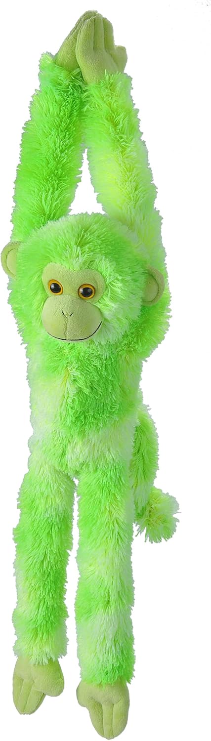 Wild Republic, Hanging Monkey Plush, Stuffed Animal, Plush Toy, Gifts for Kids, Vibe Green, 22"...