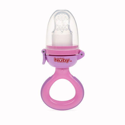 Nuby Twist N' Feed Infant First Foods Feeder with Hygienic Cover: 10M+, Colors May Vary, Multi...
