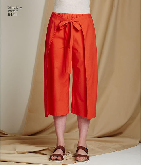 Simplicity 8134 Easy to Sew Women's Pants and Shorts Sewing Pattern Kit, Sizes 6-14...