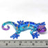 ZOOCRAFT Glass Gecko Figurine Blue Miniature Hand Blown Lampwork Animal Statue Decor...