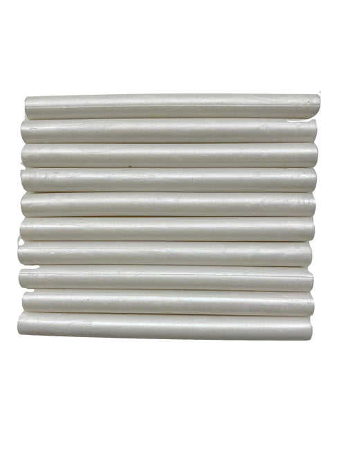 10pcs Pearl White Shimmer Glue Gun Sealing Wax Sticks for Wax Seal Stamping...